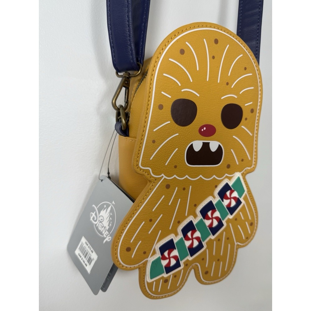 Disney Parks Loungefly Tote Star Wars Chewbacca Holiday Crossbody Bag NWT - Picture 4 of 7